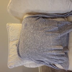 Sweater, grey, medium, free people, cotton, high low